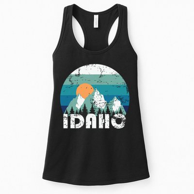 Idaho State Retro Vintage Womens Tank Top