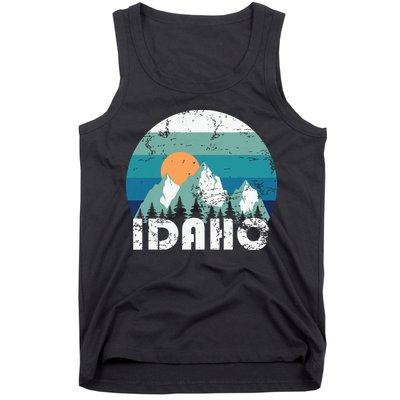 Idaho State Retro Vintage Tank Top