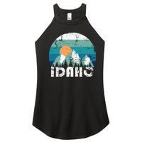 Idaho State Retro Vintage Women's Perfect Tri Rocker Tank