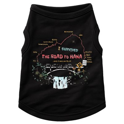 I Survived Road To Hana Maui Island Hawaiian Beach Summer Doggie Tank