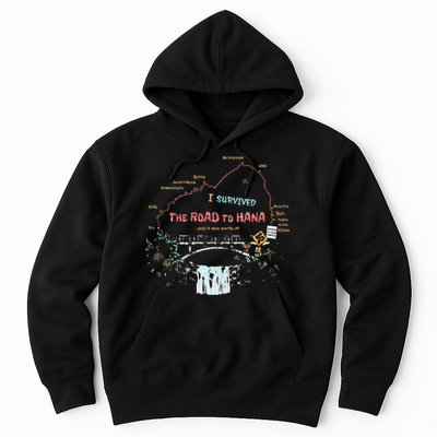 I Survived Road To Hana Maui Island Hawaiian Beach Summer Hoodie