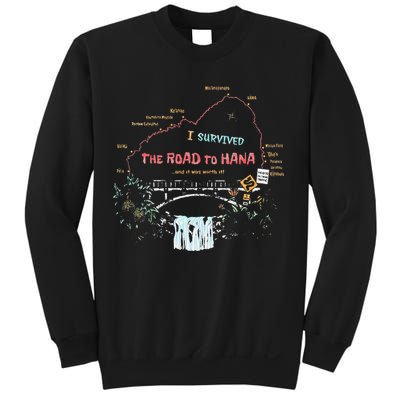 I Survived Road To Hana Maui Island Hawaiian Beach Summer Sweatshirt