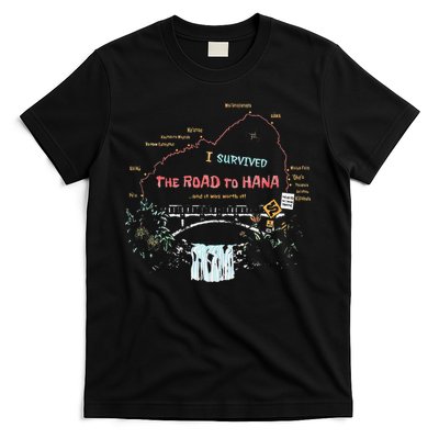 I Survived Road To Hana Maui Island Hawaiian Beach Summer T-Shirt