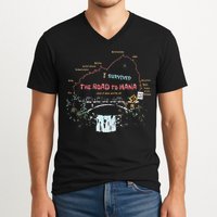 I Survived Road To Hana Maui Island Hawaiian Beach Summer V-Neck T-Shirt