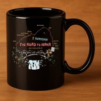 I Survived Road To Hana Maui Island Hawaiian Beach Summer 11oz C Handle Ceramic Mug