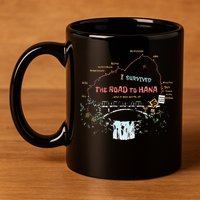 I Survived Road To Hana Maui Island Hawaiian Beach Summer 11oz C Handle Ceramic Mug