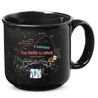 I Survived Road To Hana Maui Island Hawaiian Beach Summer 15oz Campfire Ceramic Mug