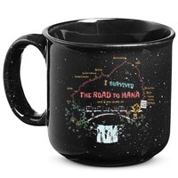 I Survived Road To Hana Maui Island Hawaiian Beach Summer 15oz Campfire Ceramic Mug
