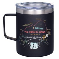 I Survived Road To Hana Maui Island Hawaiian Beach Summer 12oz Stainless Steel Coffee Mug