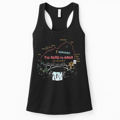 I Survived Road To Hana Maui Island Hawaiian Beach Summer Womens Tank Top