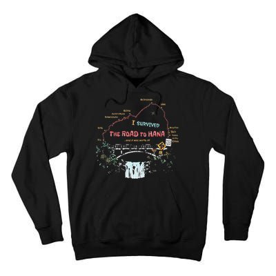 I Survived Road To Hana Maui Island Hawaiian Beach Summer Tall Hoodie