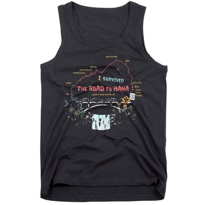 I Survived Road To Hana Maui Island Hawaiian Beach Summer Tank Top