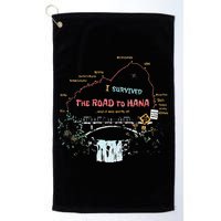 I Survived Road To Hana Maui Island Hawaiian Beach Summer Golf Towel
