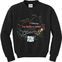 I Survived Road To Hana Maui Island Hawaiian Beach Summer Kids Sweatshirt