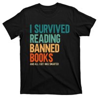 I Survived Reading Banned Books Book Lover Bookaholic T-Shirt