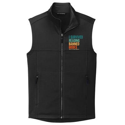 I Survived Reading Banned Books Book Lover Bookaholic Collective Smooth Fleece Vest