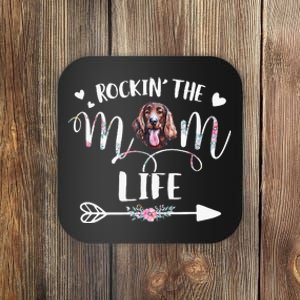 Irish Setter Rockin the Mom Live Coaster