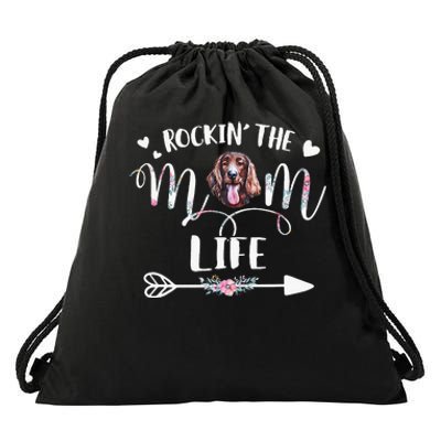 Irish Setter Rockin the Mom Live Drawstring Bag