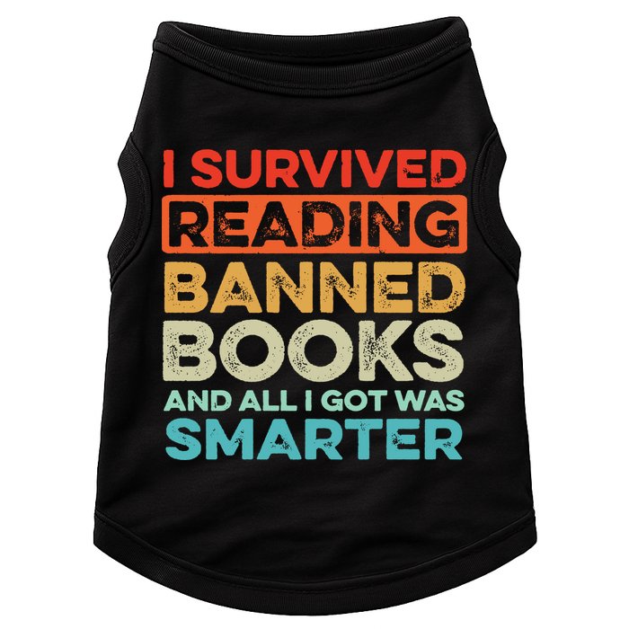 I Survived Reading Banned Books All I Got Was Smarter Doggie Tank