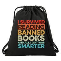 I Survived Reading Banned Books All I Got Was Smarter Drawstring Bag