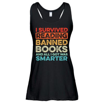 I Survived Reading Banned Books All I Got Was Smarter Ladies Essential Flowy Tank