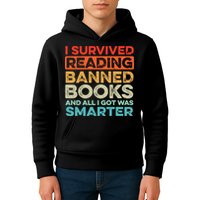 I Survived Reading Banned Books All I Got Was Smarter Kids Hoodie