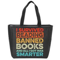 I Survived Reading Banned Books All I Got Was Smarter Zip Tote Bag