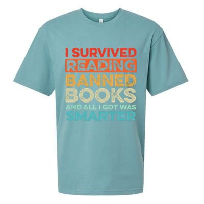 I Survived Reading Banned Books All I Got Was Smarter Sueded Cloud Jersey T-Shirt