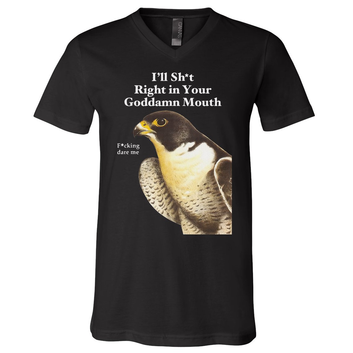 I’Ll Sht Right In Your Goddamn Mouth Funny Saying Quote V-Neck T-Shirt