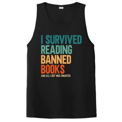 I Survived Reading Banned Books Book Lover Bookaholic PosiCharge Competitor Tank