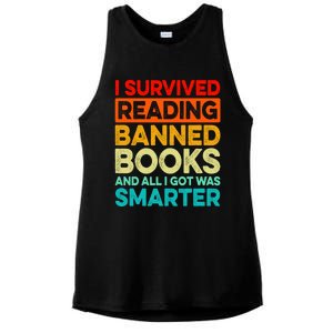 I Survived Reading Banned Books And All I Got Was Smarter Ladies PosiCharge Tri-Blend Wicking Tank