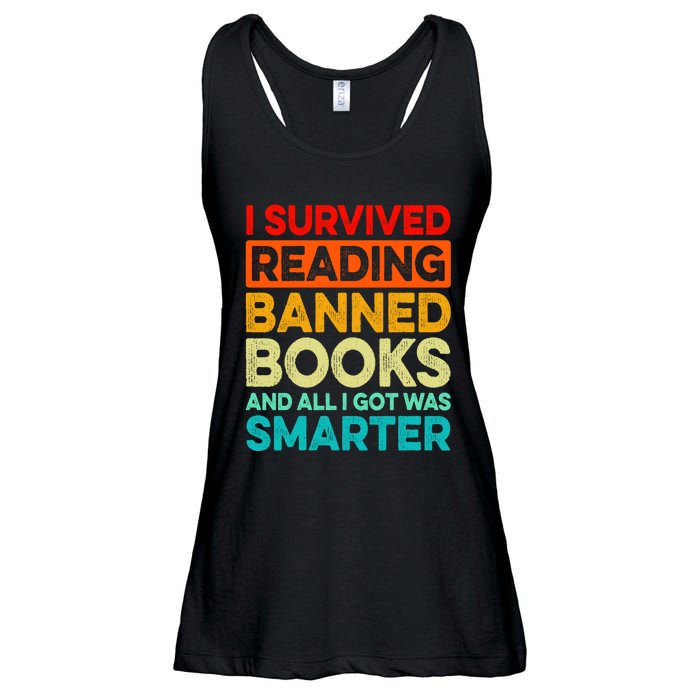 I Survived Reading Banned Books And All I Got Was Smarter Ladies Essential Flowy Tank