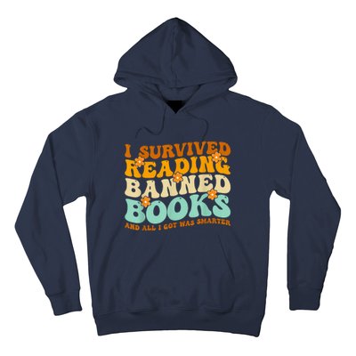 I Survived Reading Banned Books Book Lover Bookaholic Hoodie