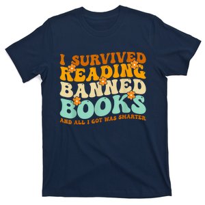 I Survived Reading Banned Books Book Lover Bookaholic T-Shirt