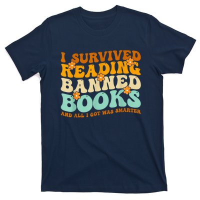 I Survived Reading Banned Books Book Lover Bookaholic T-Shirt