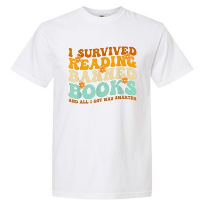 I Survived Reading Banned Books Book Lover Bookaholic Garment-Dyed Heavyweight T-Shirt