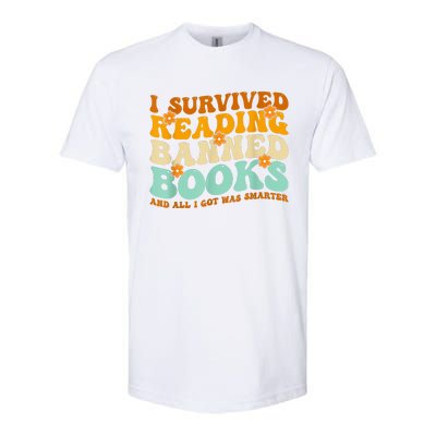 I Survived Reading Banned Books Book Lover Bookaholic Softstyle CVC T-Shirt