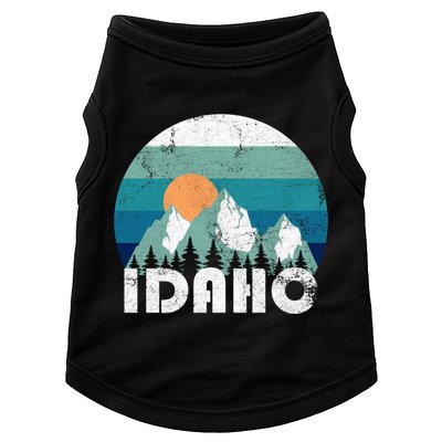 Idaho State Retro Vintage Cool Gift Doggie Tank