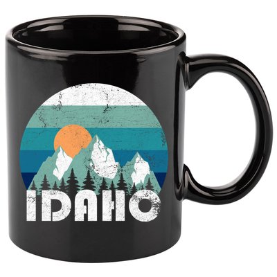 Idaho State Retro Vintage Cool Gift 11oz C Handle Ceramic Mug