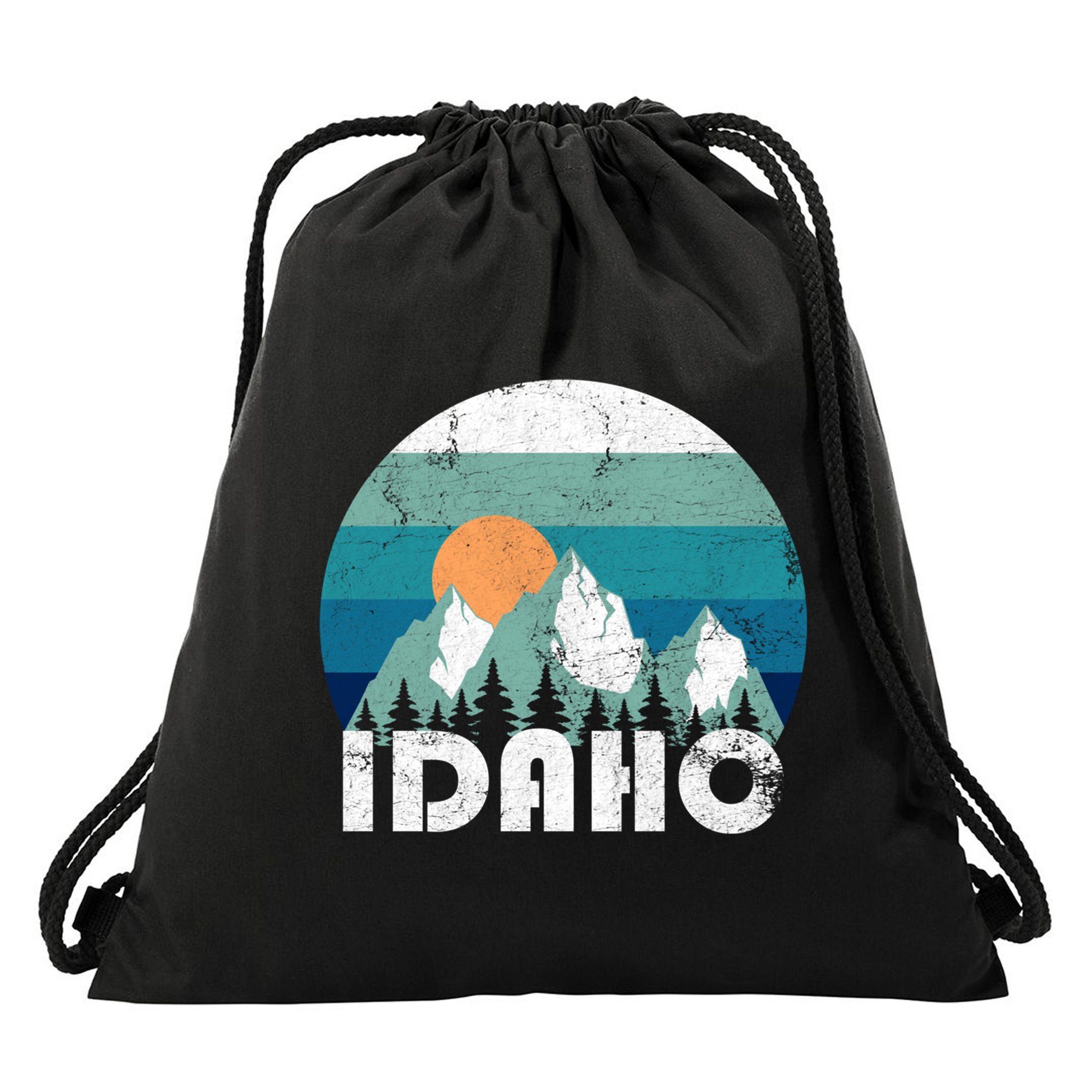 Idaho State Retro Vintage Cool Gift Drawstring Bag