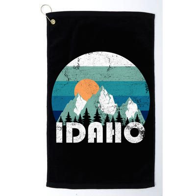 Idaho State Retro Vintage Cool Gift Golf Towel