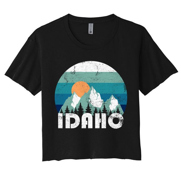 Idaho State Retro Vintage Cool Gift Crop Top