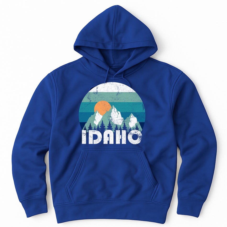 Idaho State Retro Vintage Cool Gift Hoodie