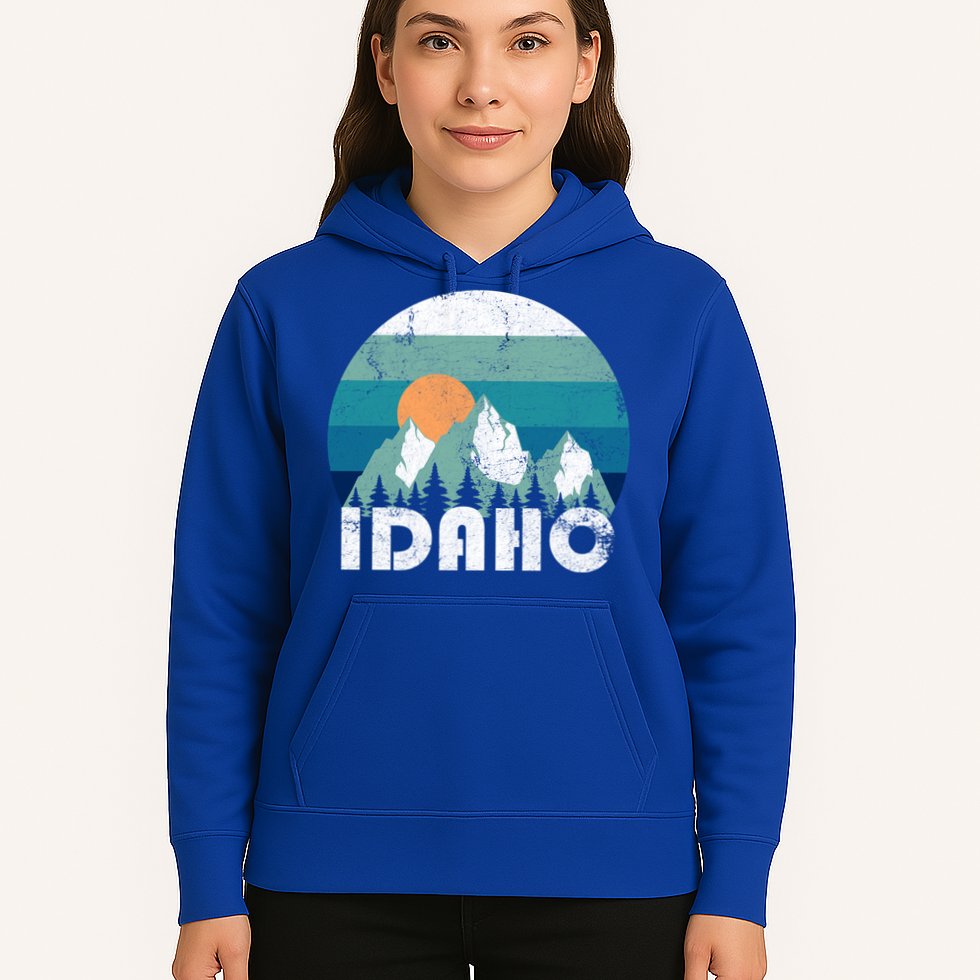Idaho State Retro Vintage Cool Gift Hoodie