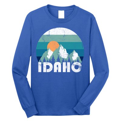 Idaho State Retro Vintage Cool Gift Long Sleeve Shirt