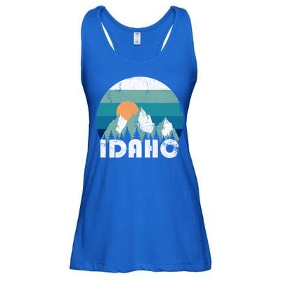 Idaho State Retro Vintage Cool Gift Ladies Essential Flowy Tank