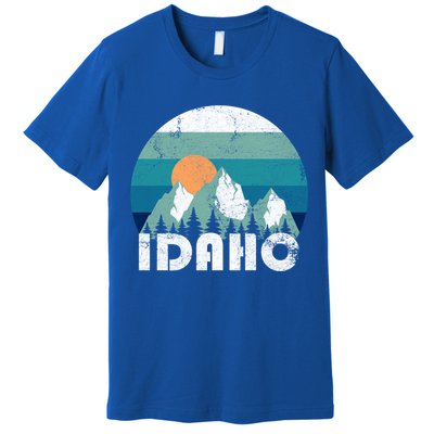 Idaho State Retro Vintage Cool Gift Premium T-Shirt