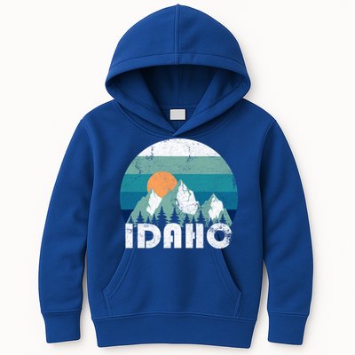 Idaho State Retro Vintage Cool Gift Kids Hoodie