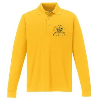 I Still Read Childrens Books School Teacher Nerd Librarian Performance Long Sleeve Polo