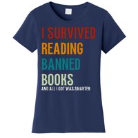 I Survived Reading Banned Books Book Lover Women's T-Shirt